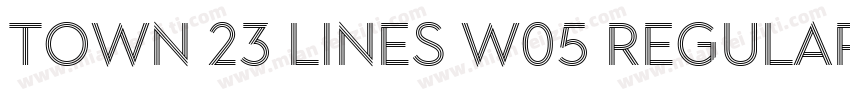 Town 23 Lines W05 Regular Outer字体转换